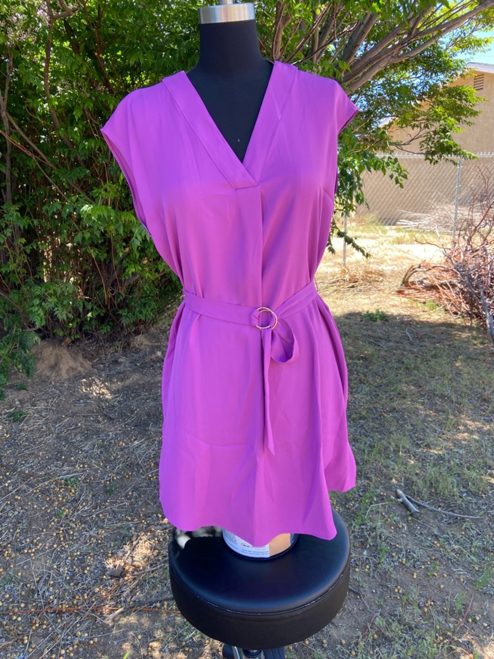 Worthington Honolulu Purple Sleeveless Top